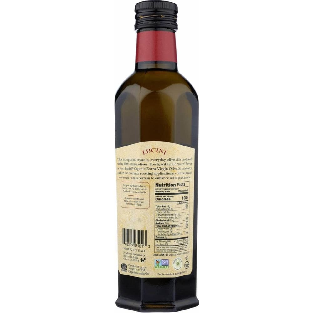 LUCINI ITALIA Lucini Italia 100% Organic Extr Vrg Olv, 16.9 Oz