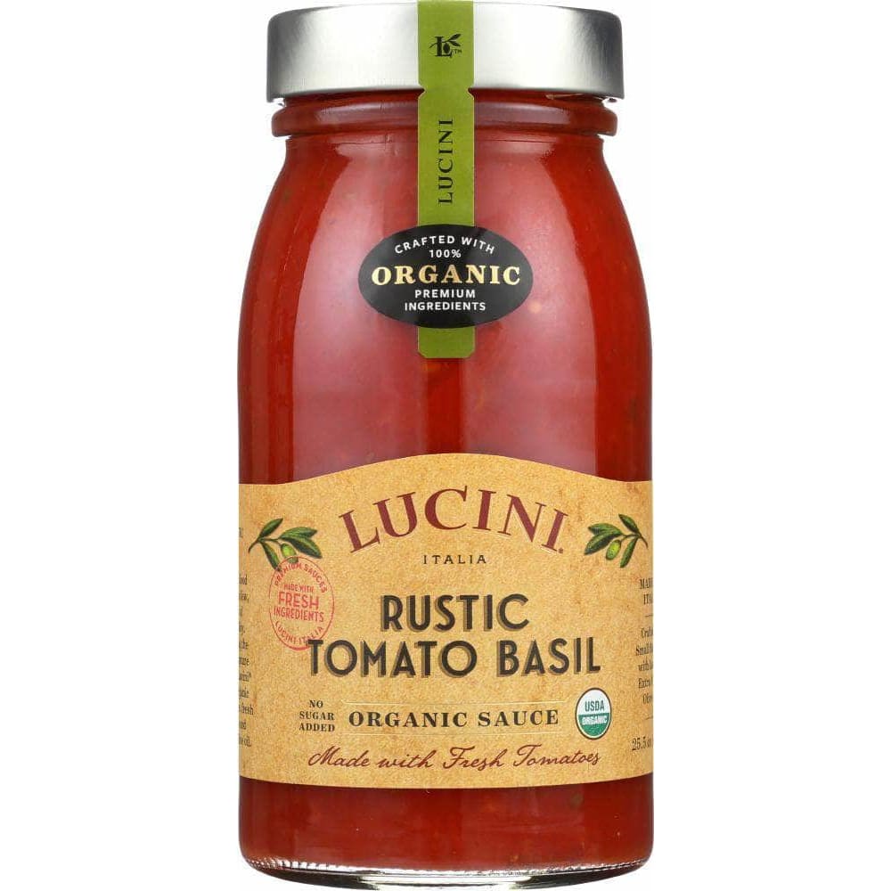 Lucini Italia Lucini Italia Tomato Sauce Rustic Basil, 25.5 oz