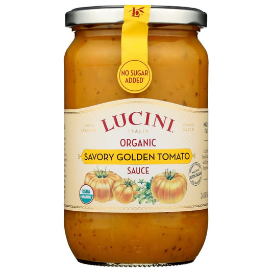 LUCINI: Organic Savory Golden Tomato Sauce 24 oz (Pack of 3) - Meal Ingredients > Sauces - LUCINI