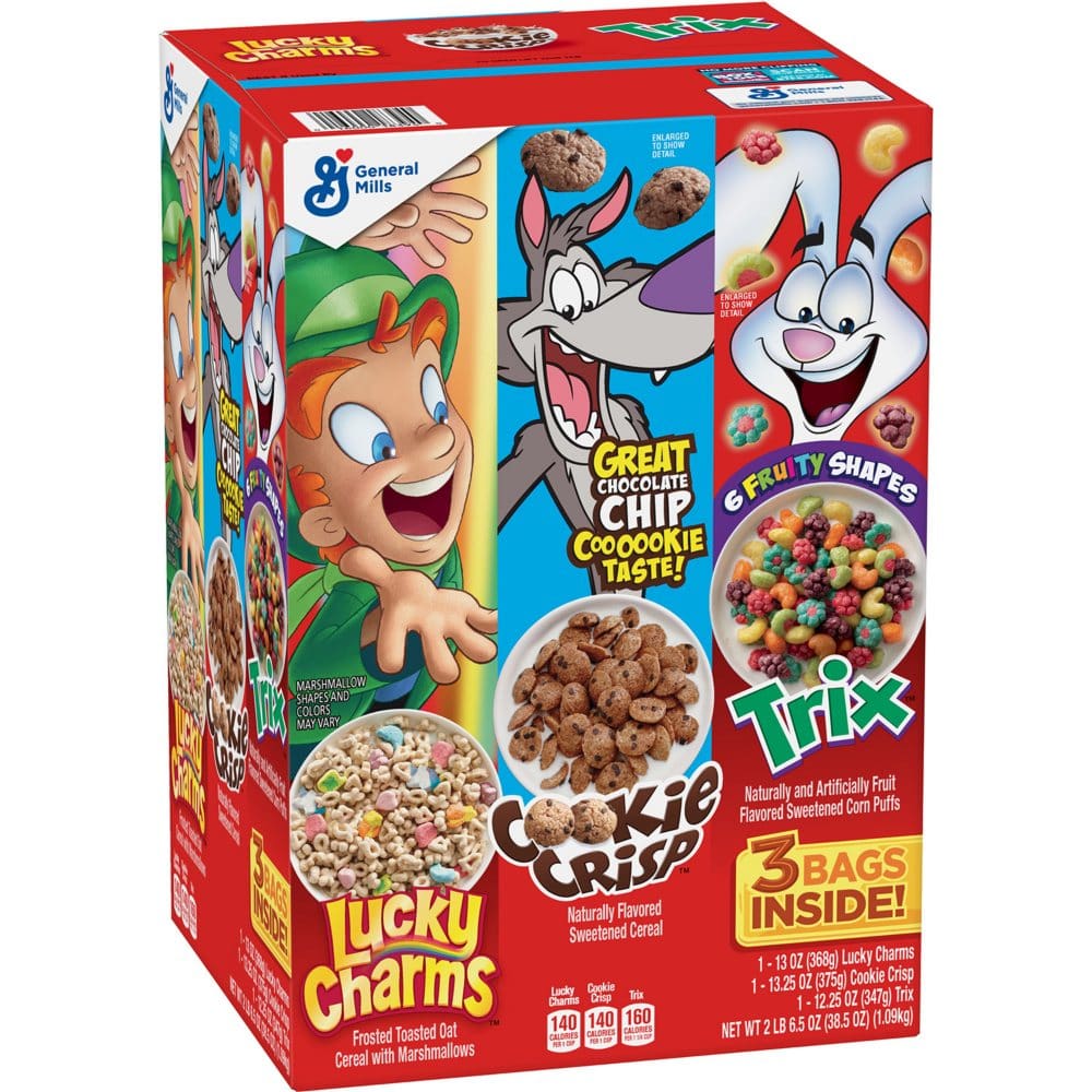 Lucky Charms Cookie Crisp and Trix Kid Variety Pack (3 pk.) - Cereal & Breakfast Foods - Lucky