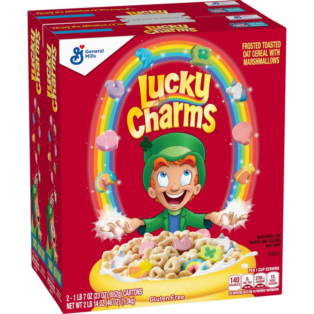 Lucky Charms Gluten-Free Marshmallow Cereal (23 oz. 2 pk.) - Cereal & Breakfast Foods - Lucky Charms