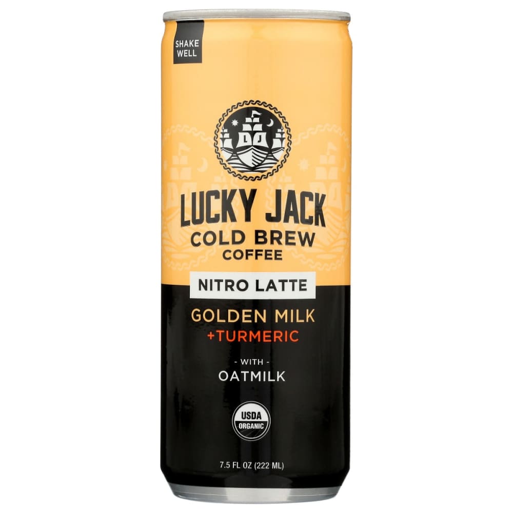 LUCKY JACK: Nitro Latte Golden Milk Turmeric With Oatmilk Coffee 7.5 fo (Pack of 5) - Beverages > Coffee Tea & Hot Cocoa - LUCKY JACK