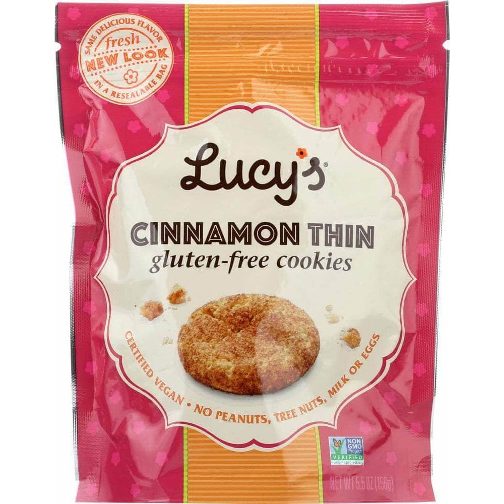 Lucys Lucy'S Gluten Free Cinnamon Thin Cookies, 5.5 Oz