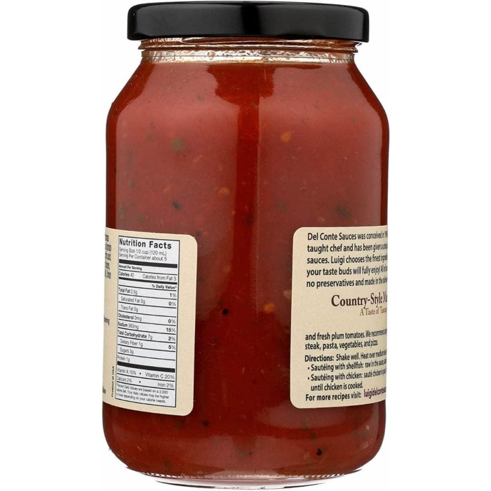 LUIGI DEL CONTE SAUCES Luigi Del Conte Sauces Sauce Marinara Cntry Styl, 16 Oz