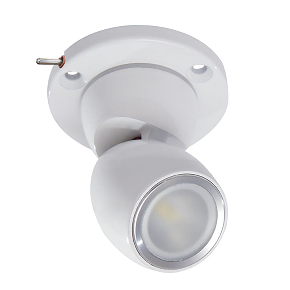 Lumitec GAI2 White Dimming Blue/ Red Non-Dimming - Heavy-Duty Base w/ Built-In Switch - White Housing - Lighting | Interior / Courtesy Light