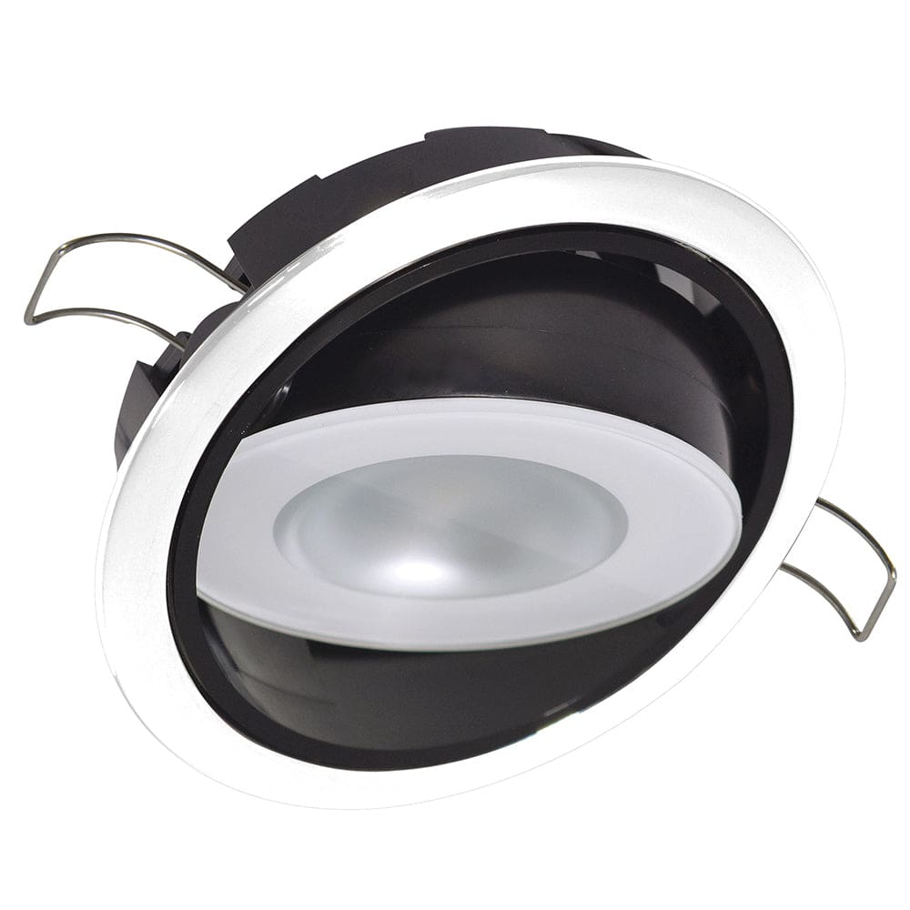 Lumitec Mirage Positionable Down Light - White Dimming Red/ Blue Non-Dimming - White Bezel - Lighting | Dome/Down Lights - Lumitec