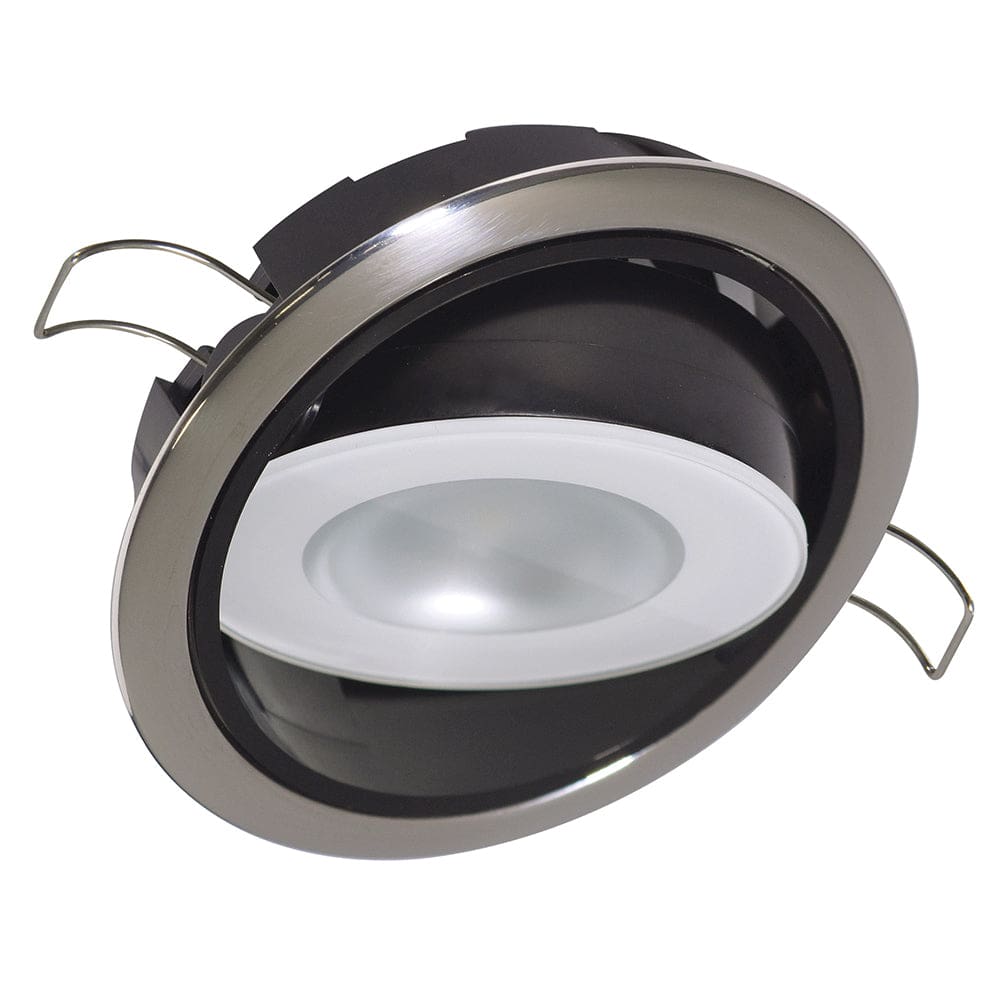Lumitec Mirage Positionable Down Light - White Dimming Red/ Blue Non-Dimming - Polished Bezel - Lighting | Dome/Down Lights - Lumitec