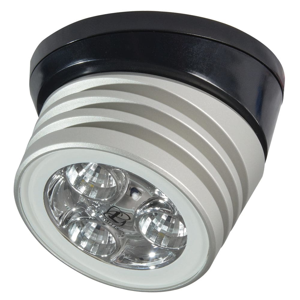 Lumitec Zephyr LED Spreader/ Deck Light -Brushed Black Base - White Non-Dimming - Lighting | Flood/Spreader Lights - Lumitec