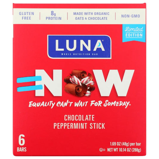 LUNA: Chocolate Peppermint Stick Bar 10.14 oz (Pack of 3) - Nutritional Bars - LUNA