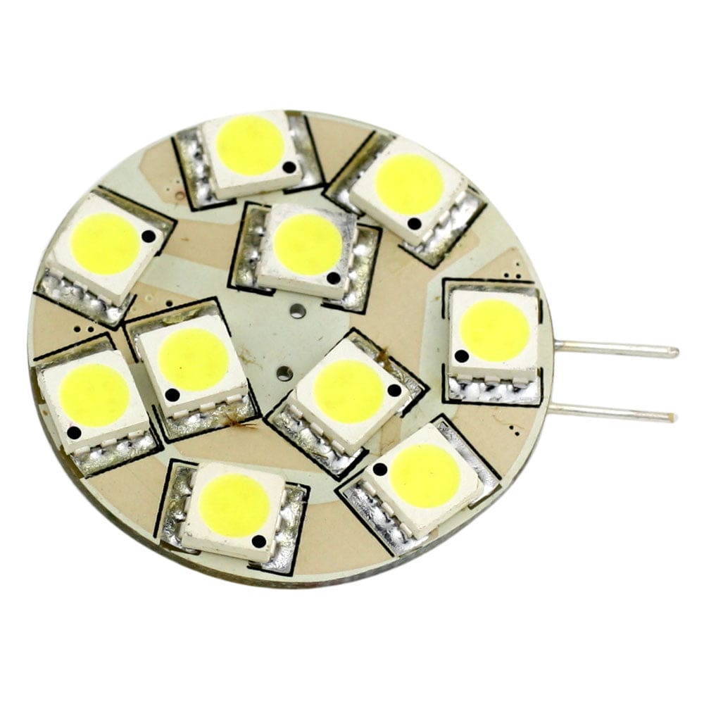 Lunasea G4 12 LED Side Pin Light Bulb - 12VAC or 10-30VDC 2W/ 140 Lumens - Warm White (Pack of 2) - Lighting | Bulbs - Lunasea Lighting