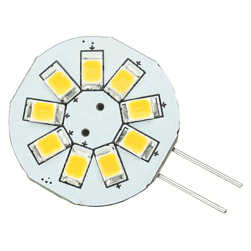 Lunasea G4 8 LED Side Pin Light Bulb - 12VAC or 10-30VDC/ 1.2W/ 123 Lumens - Warm White (Pack of 2) - Lighting | Bulbs - Lunasea Lighting
