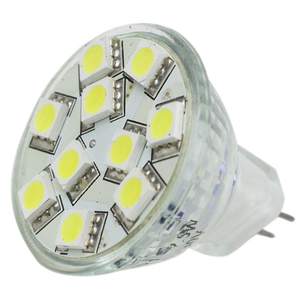 Lunasea MR11 LED Bulb - 10-30VDC/ 2.2W/ 140 Lumens - Warm White (Pack of 2) - Lighting | Bulbs - Lunasea Lighting