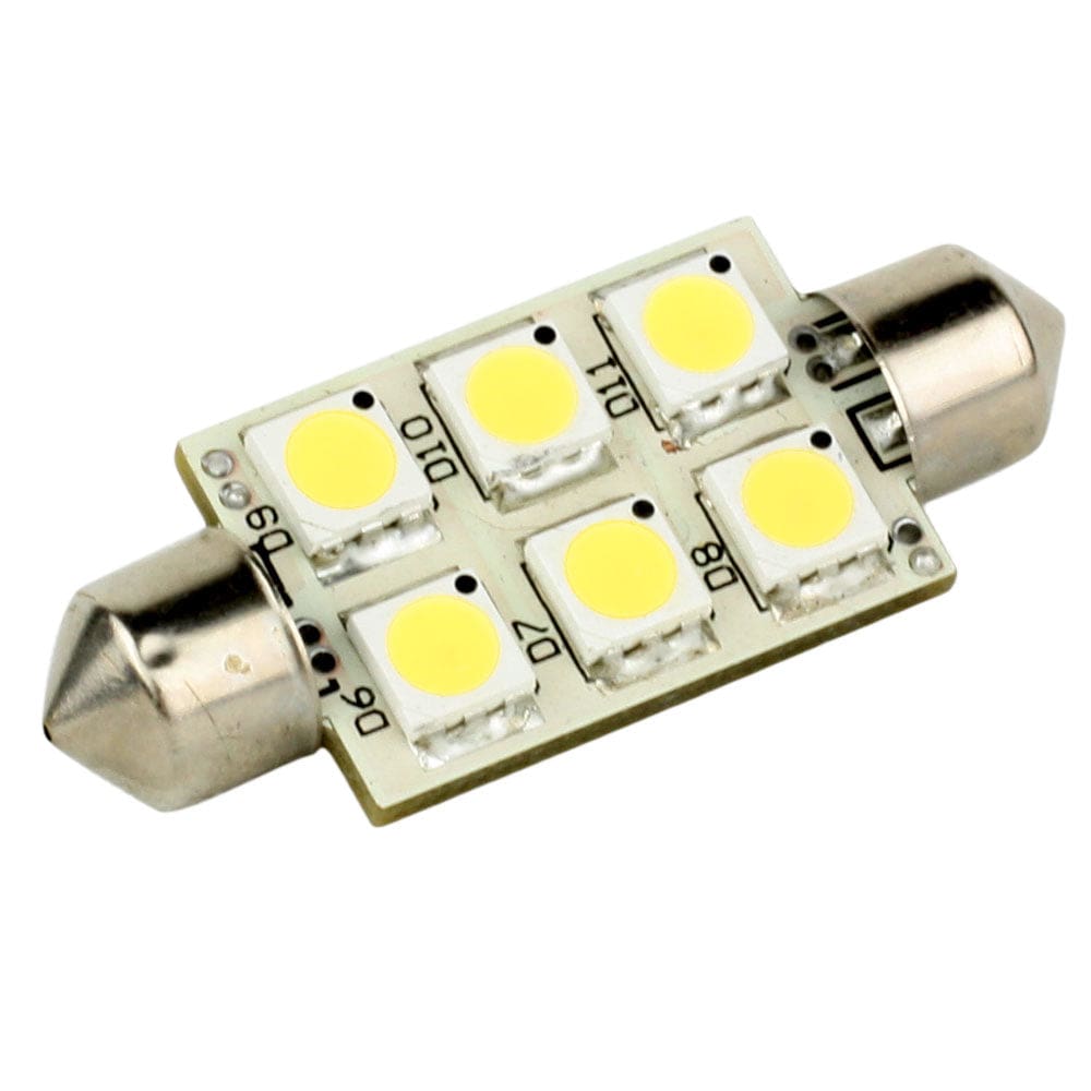 Lunasea Single-Sided 6 LED Festoon - 10-30VDC/ 1.5W/ 97 Lumens - Warm White (Pack of 3) - Lighting | Bulbs - Lunasea Lighting