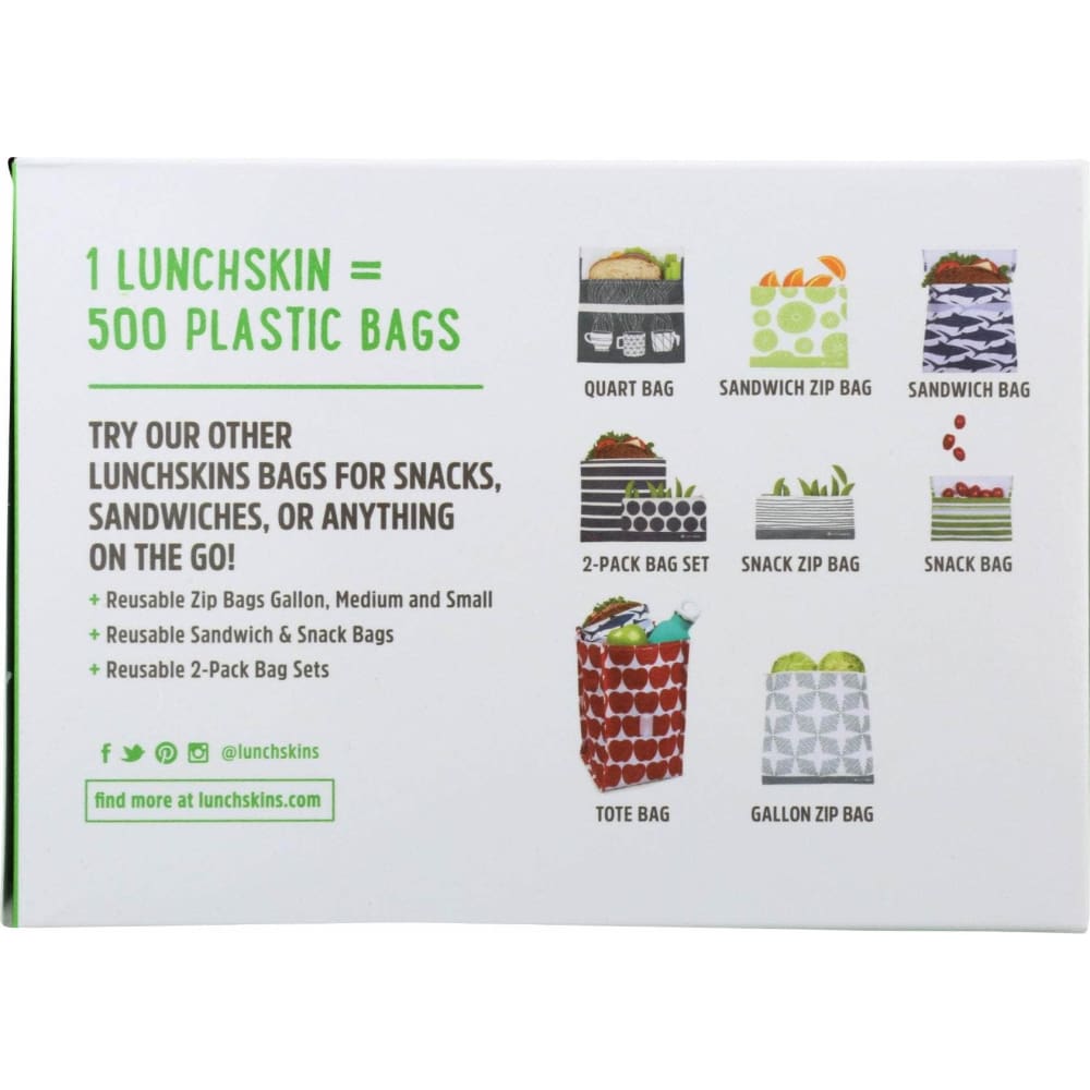 LUNCHSKINS Lunchskins Paper Sandwich Bag Apple, 50 Ct