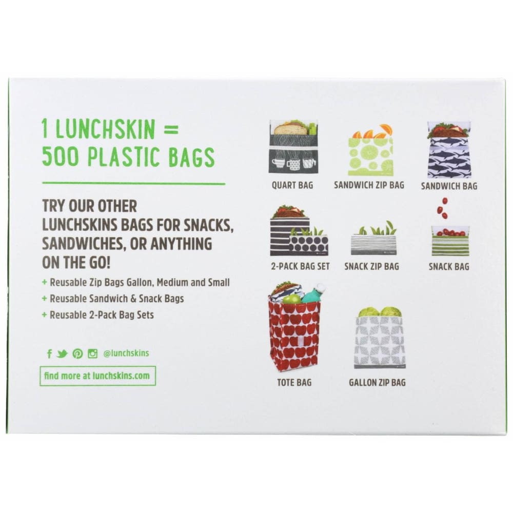 LUNCHSKINS Lunchskins Paper Sandwich Bag Shark, 50 Ct