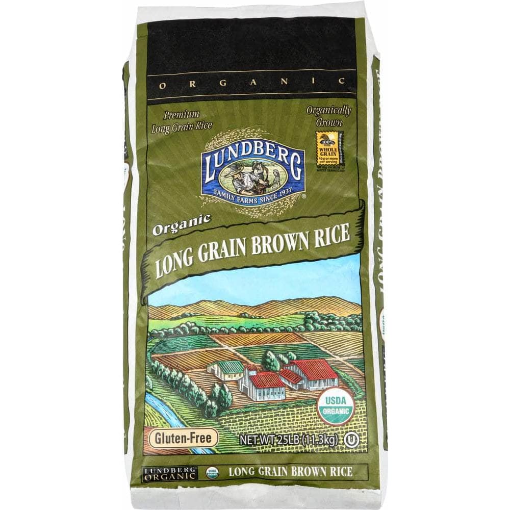 Lundberg Family Farms Lundberg Organic Long Grain Brown Rice, 25 lb