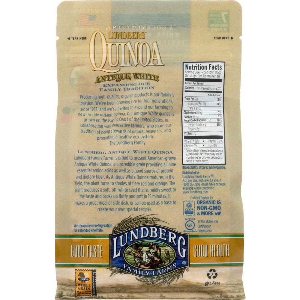 Lundberg Family Farms Lundberg Organic White Antique Quinoa, 1 lb