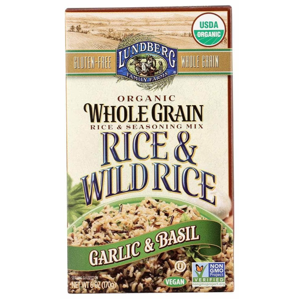 LUNDBERG FAMILY FARMS Lundberg Rice And Wild Rice Garlic And Basil, 6 Oz