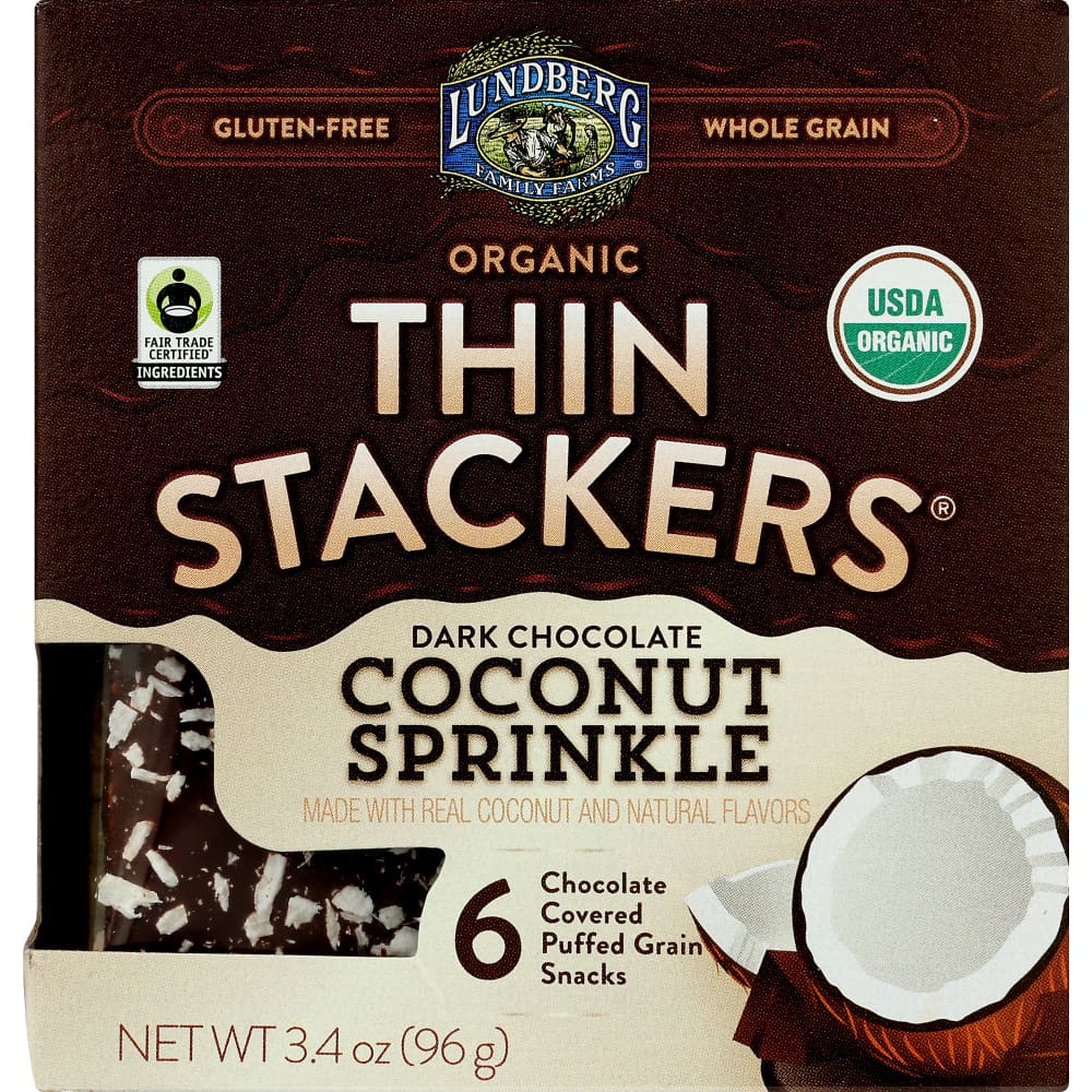 LUNDBERG: RICE CAKE DRK CHC CCNT (3.400 OZ) (Pack of 5) - LUNDBERG
