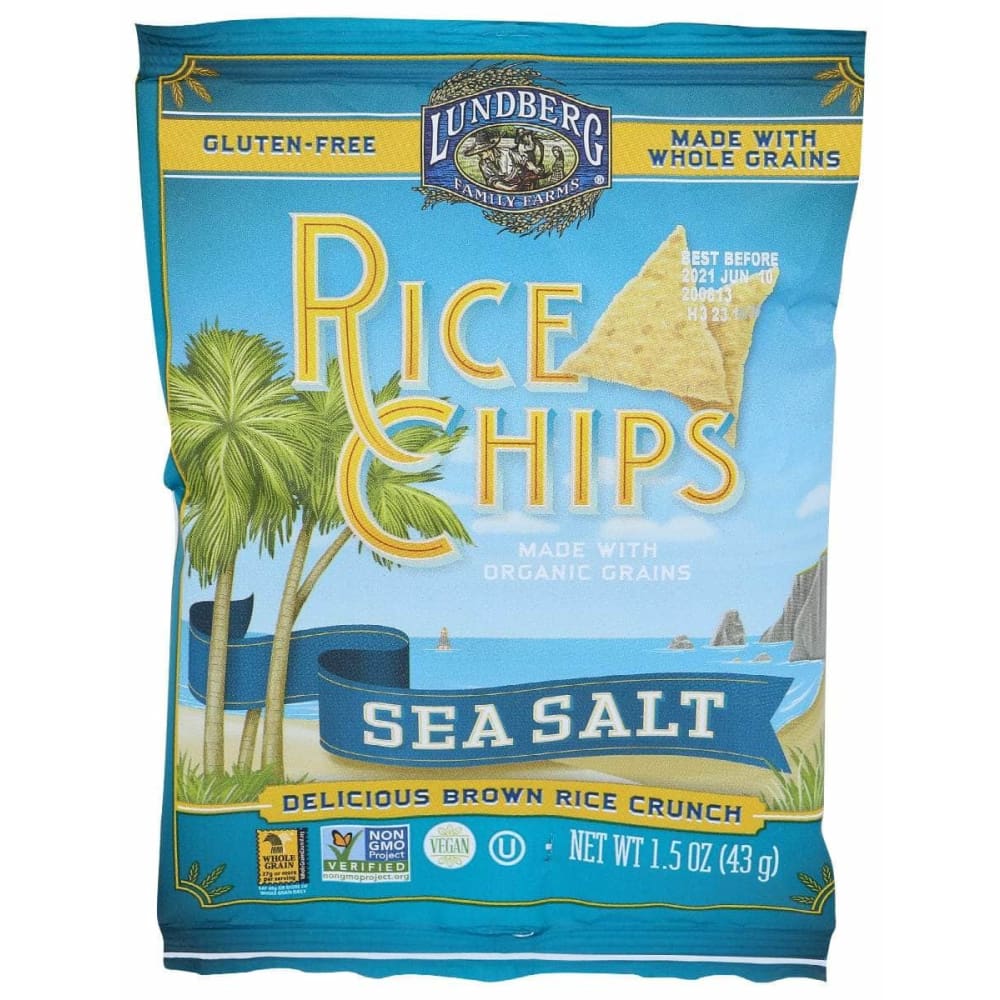 LUNDBERG LUNDBERG Sea Salt Rice Chips, 1.5 oz