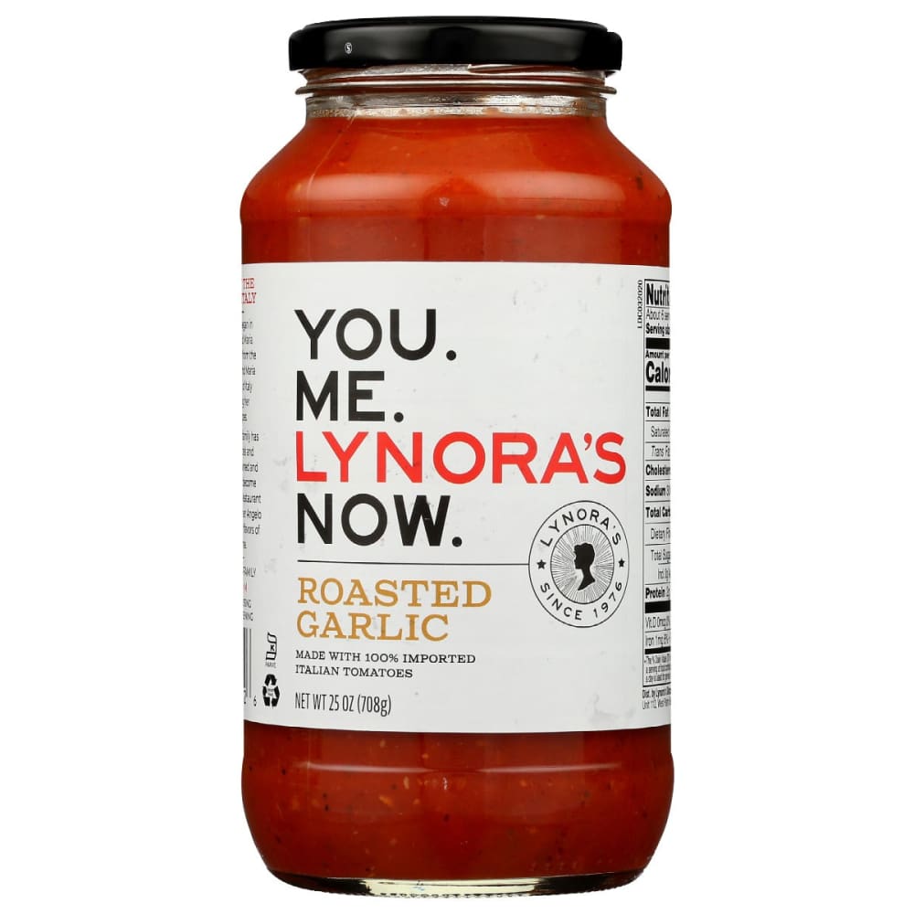 LYNORAS: Sauce Pasta Rstd Garlic 25 oz (Pack of 3) - LYNORAS