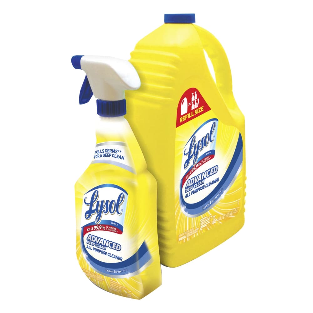 Lysol All-Purpose Cleaner 32 oz. Trigger Bottle with 144 oz. Refill Lemon Breeze - Lysol