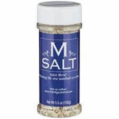 M SALT Grocery > Cooking & Baking > Seasonings M SALT: Salt Blend Garlic Pepper, 5.5 oz