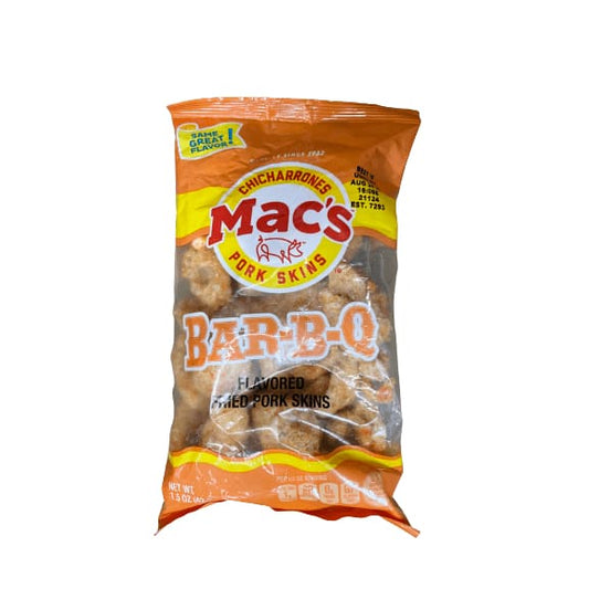 Mac's Mac's Bar-B-Q Crispy Fried Pork Skins, 5 oz