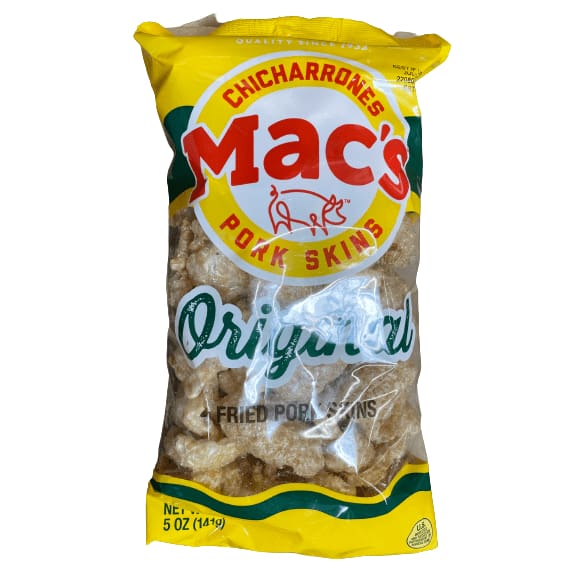 Mac's Mac's Original Crispy Fried Pork Skins, 5 oz Bag