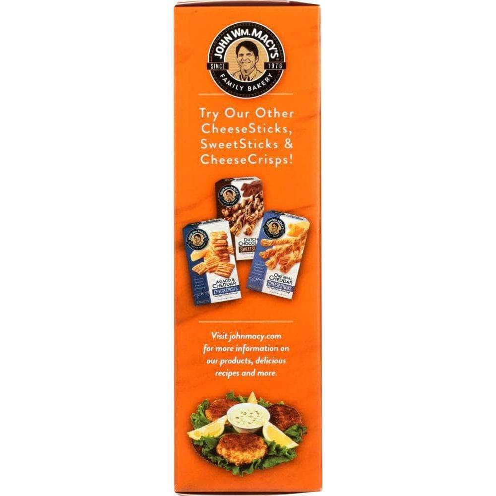 John Wm Macys Macys Cheese Crisp Sesame Gruyere, 4.5 oz