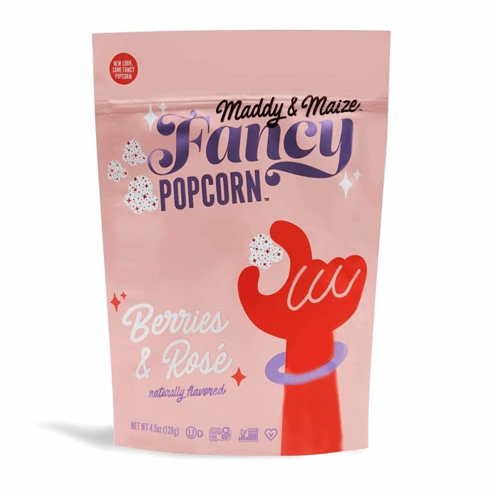 MADDY & MAIZE Grocery > Snacks > Popcorn MADDY & MAIZE: Berries And Rose Popcorn, 4.5 oz