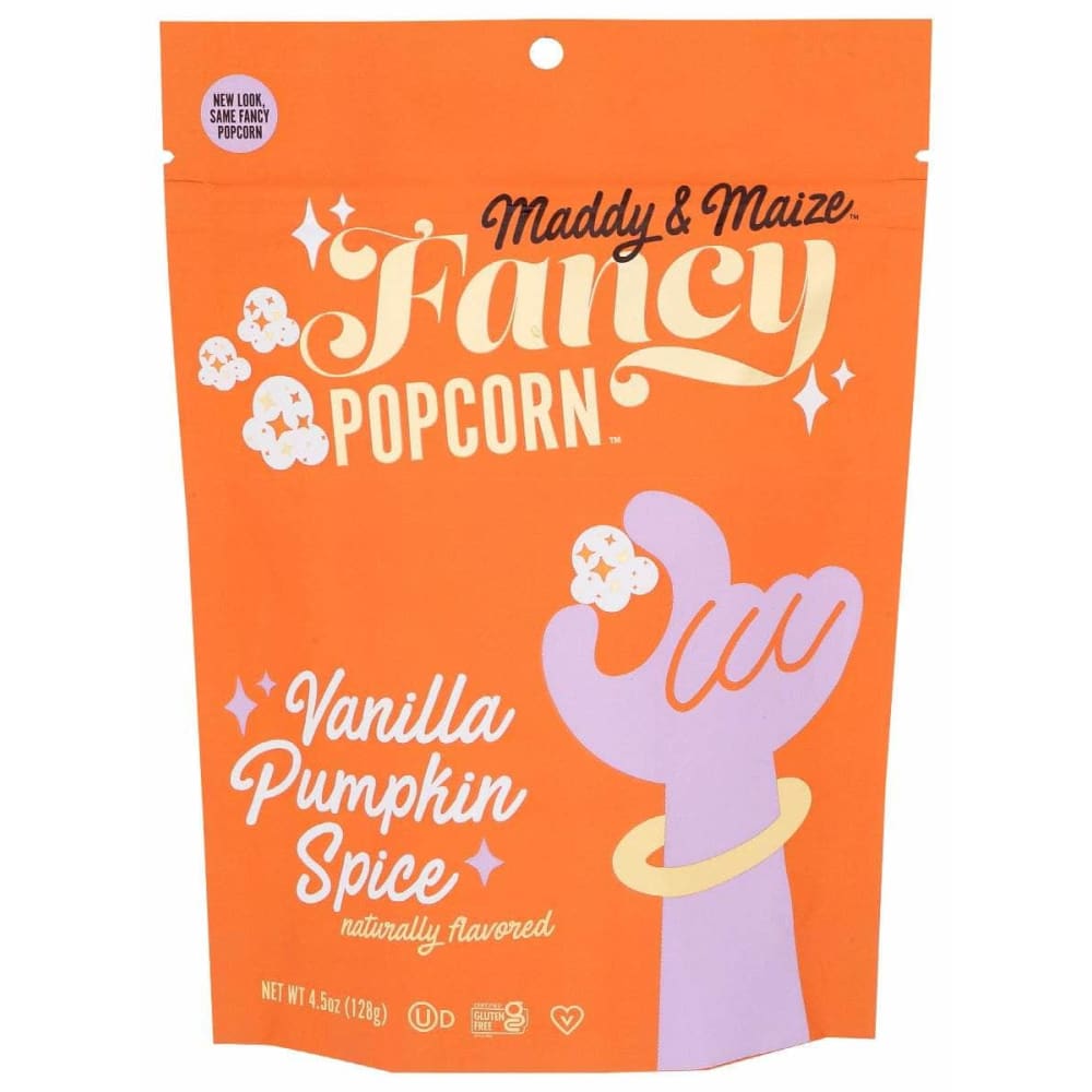 MADDY & MAIZE Grocery > Snacks > Popcorn MADDY & MAIZE: Vanilla Pumpkin Spice Popcorn, 4.5 oz