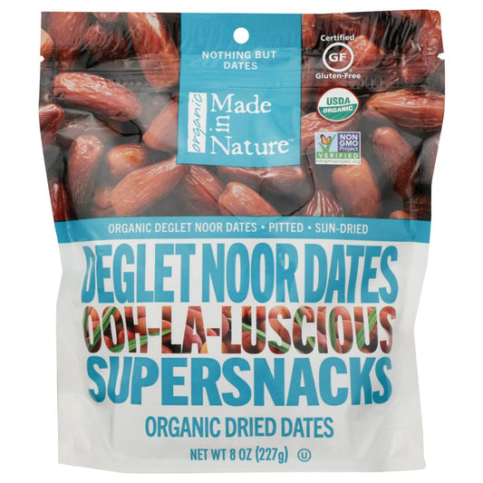 MADE IN NATURE: Dried Deglet Noor Dates 8 oz (Pack of 4) - Fruits Dried - MADE IN NATURE