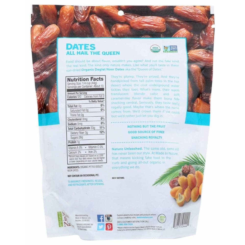 MADE IN NATURE Made In Nature Organic Dried Dates, 20 Oz