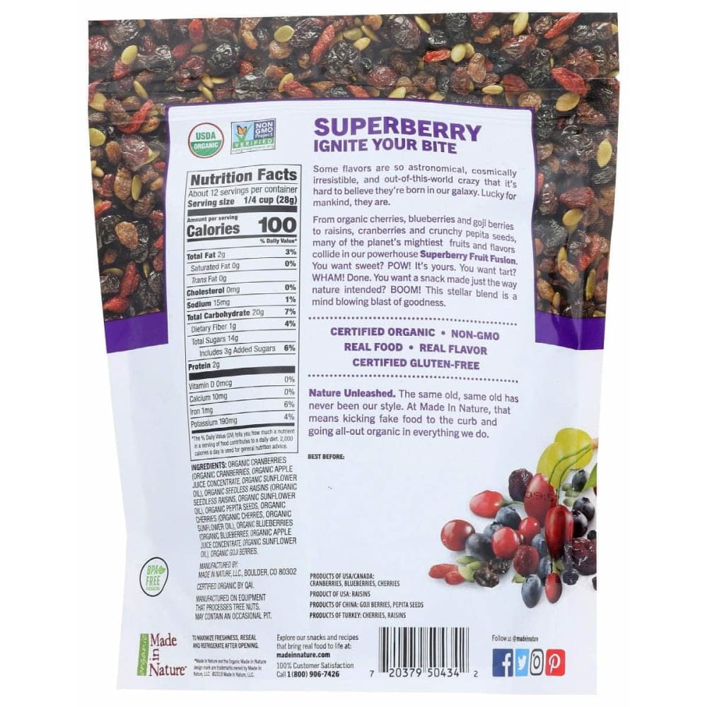 MADE IN NATURE Made In Nature Organic Dried Superberry, 12 Oz