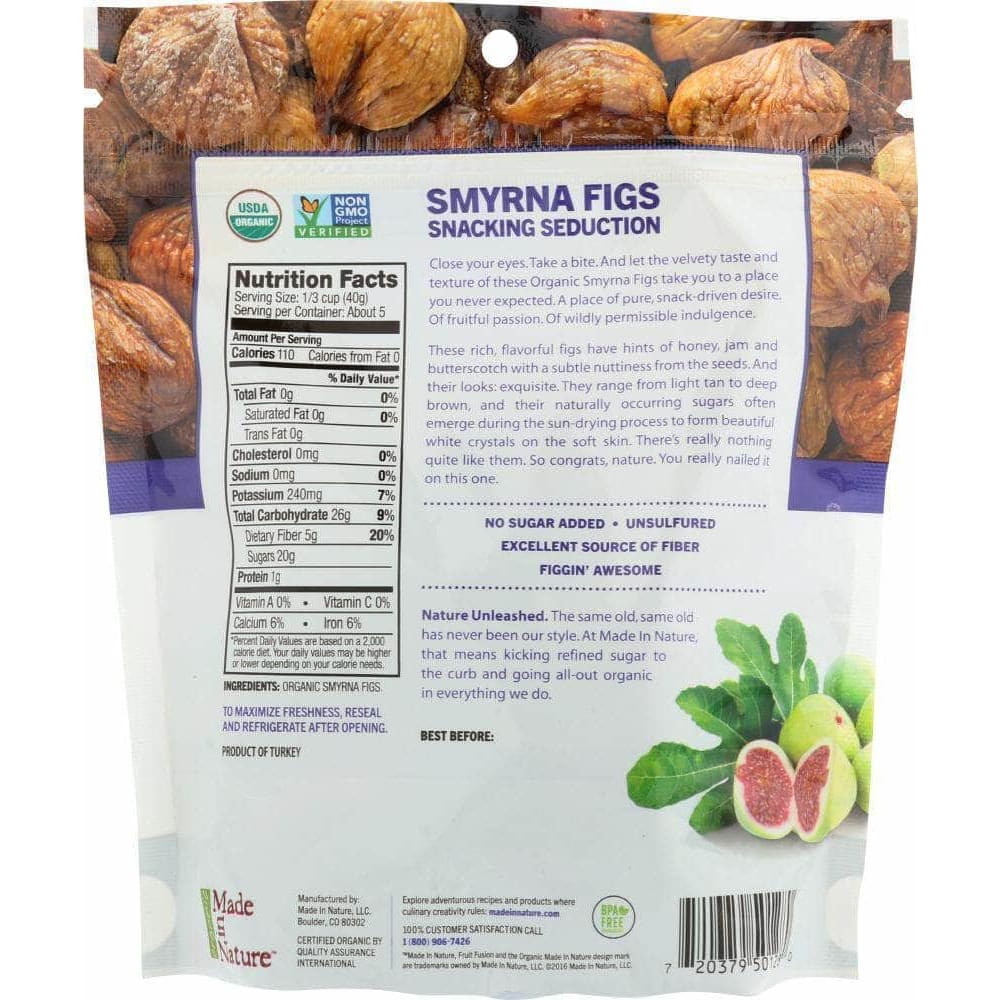 Made In Nature Made In Nature Organic Smyrna Figs Soft & Sultry Supersnacks, 7 oz