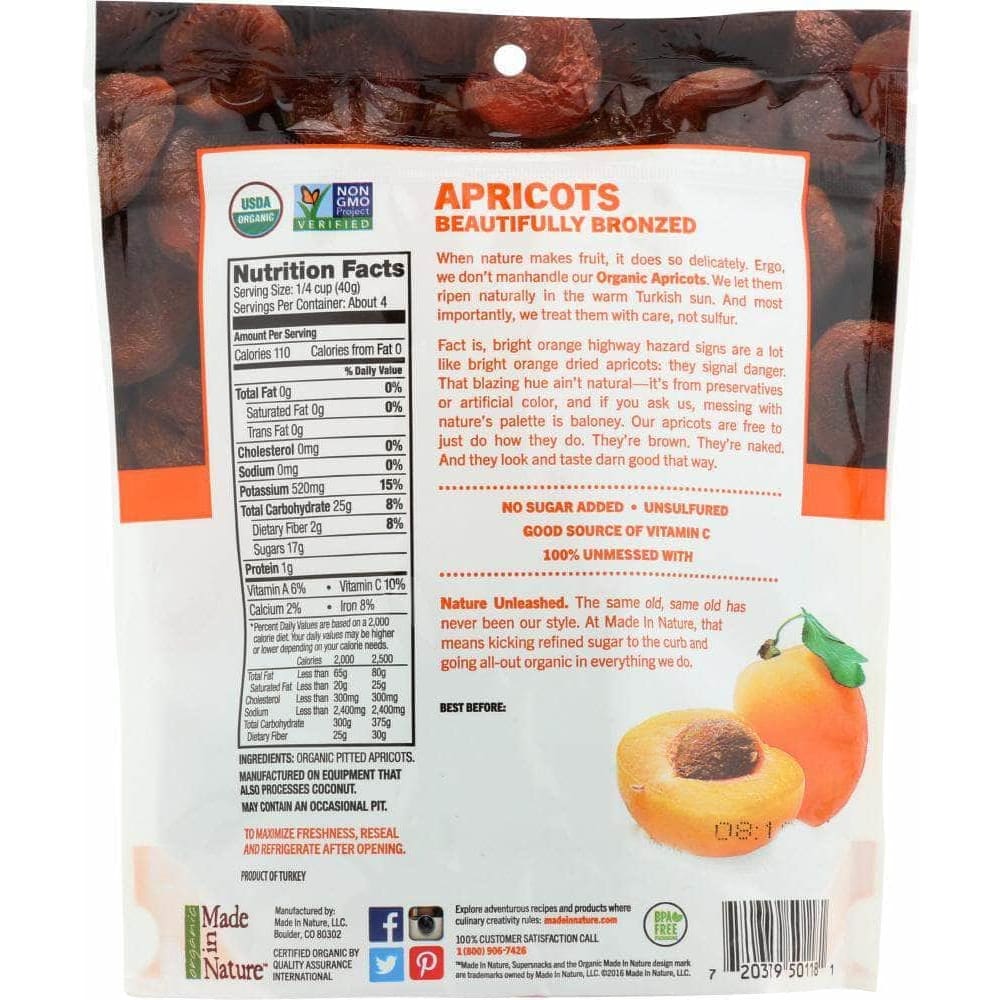 Made In Nature Made In Nature Organic Tree Ripened Apricots, 6 oz