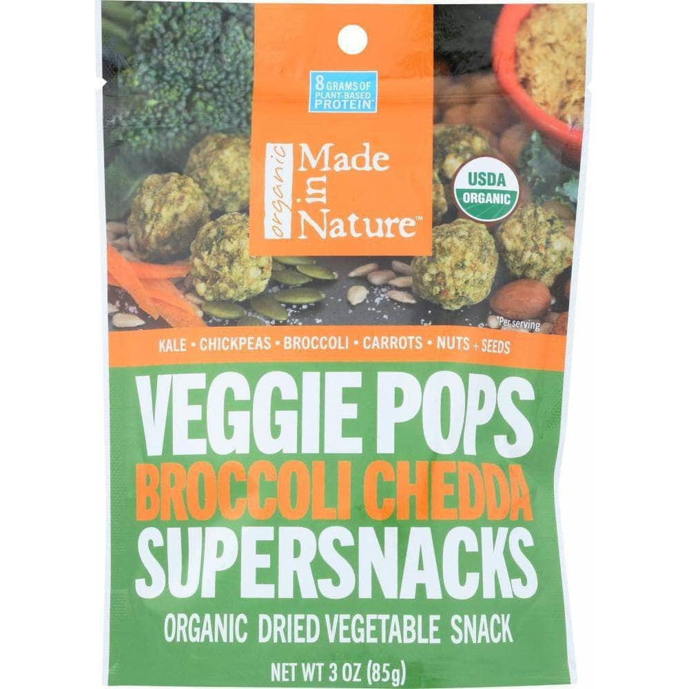 Made In Nature Made In Nature Pop Veggie Broccoli Cheddar, 3 oz