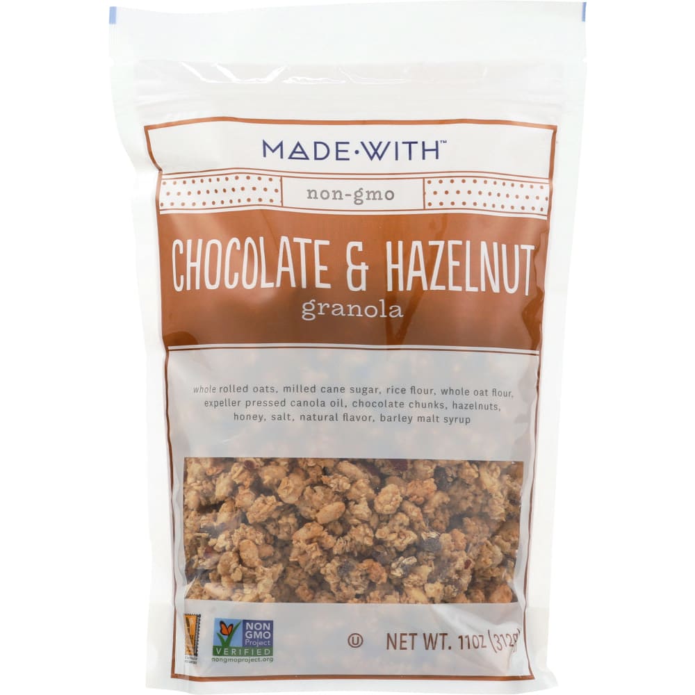 MADE WITH: Chocolate and Hazelnut Granola 11 oz (Pack of 5) - MADE