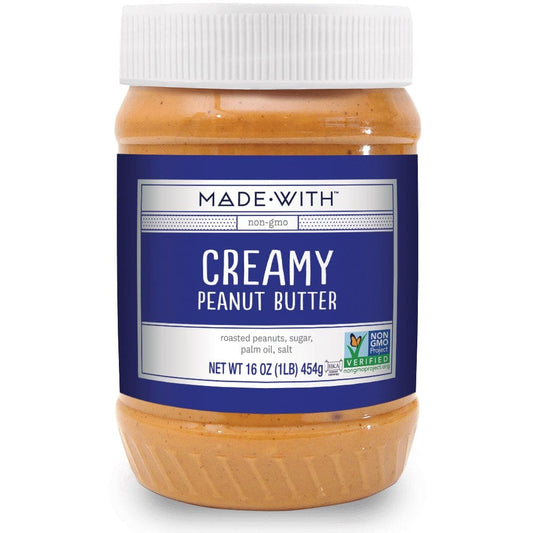 MADE WITH: Creamy Peanut Butter 16 oz (Pack of 6) - Grocery > Beverages > Coffee Tea & Hot Cocoa > Peanut Butter - MADE