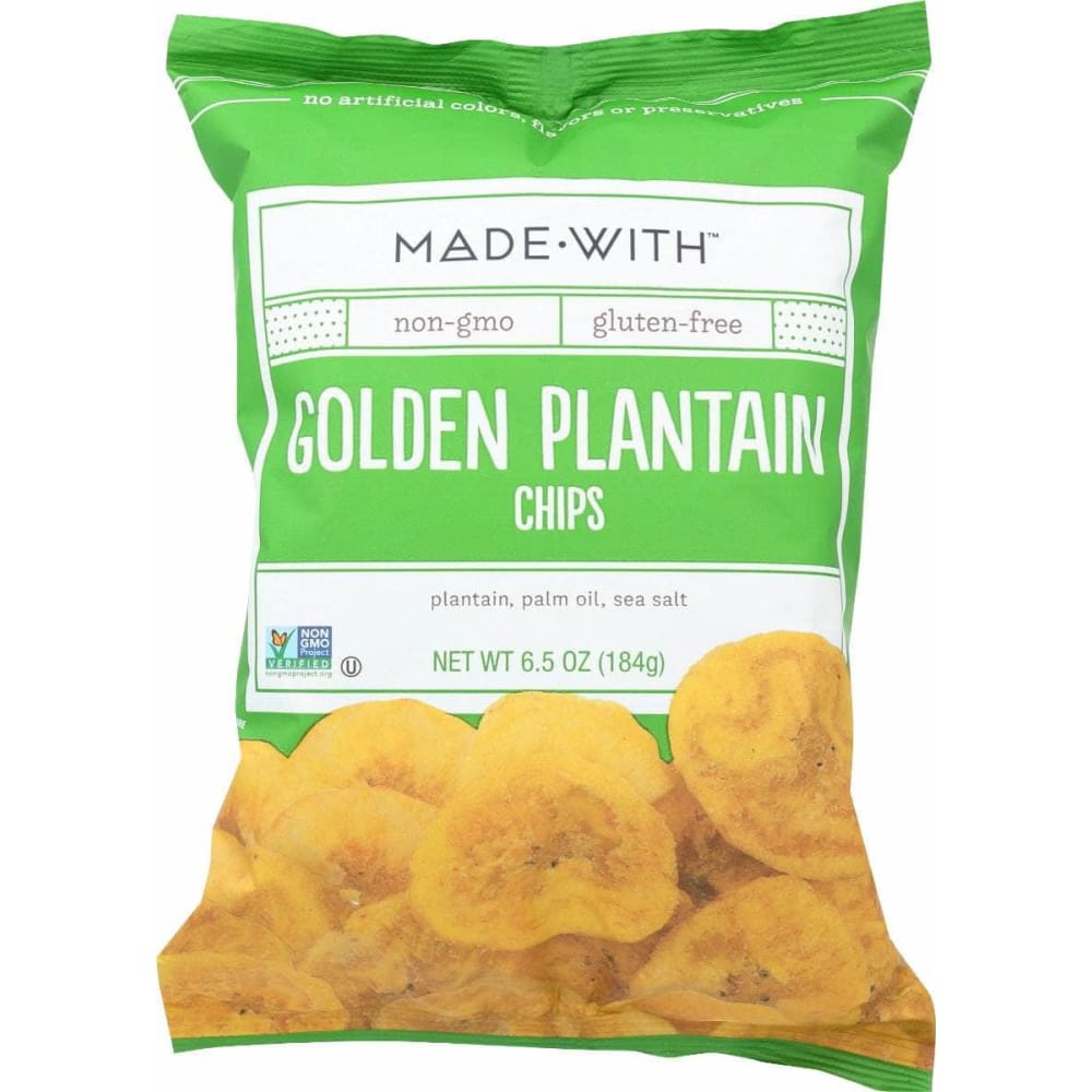 MADE WITH MADE WITH Golden Plantain Chips, 6.5 oz