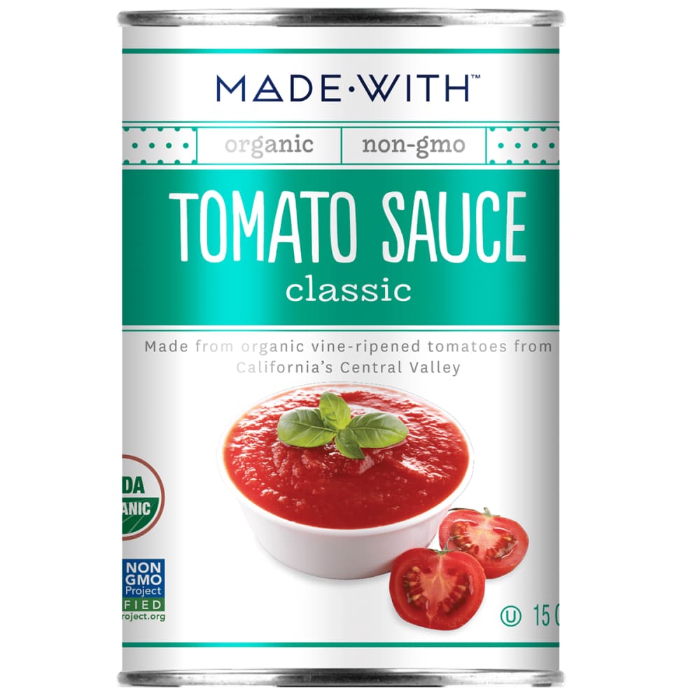 MADE WITH MADE WITH Organic Classic Tomato Sauce, 15 oz