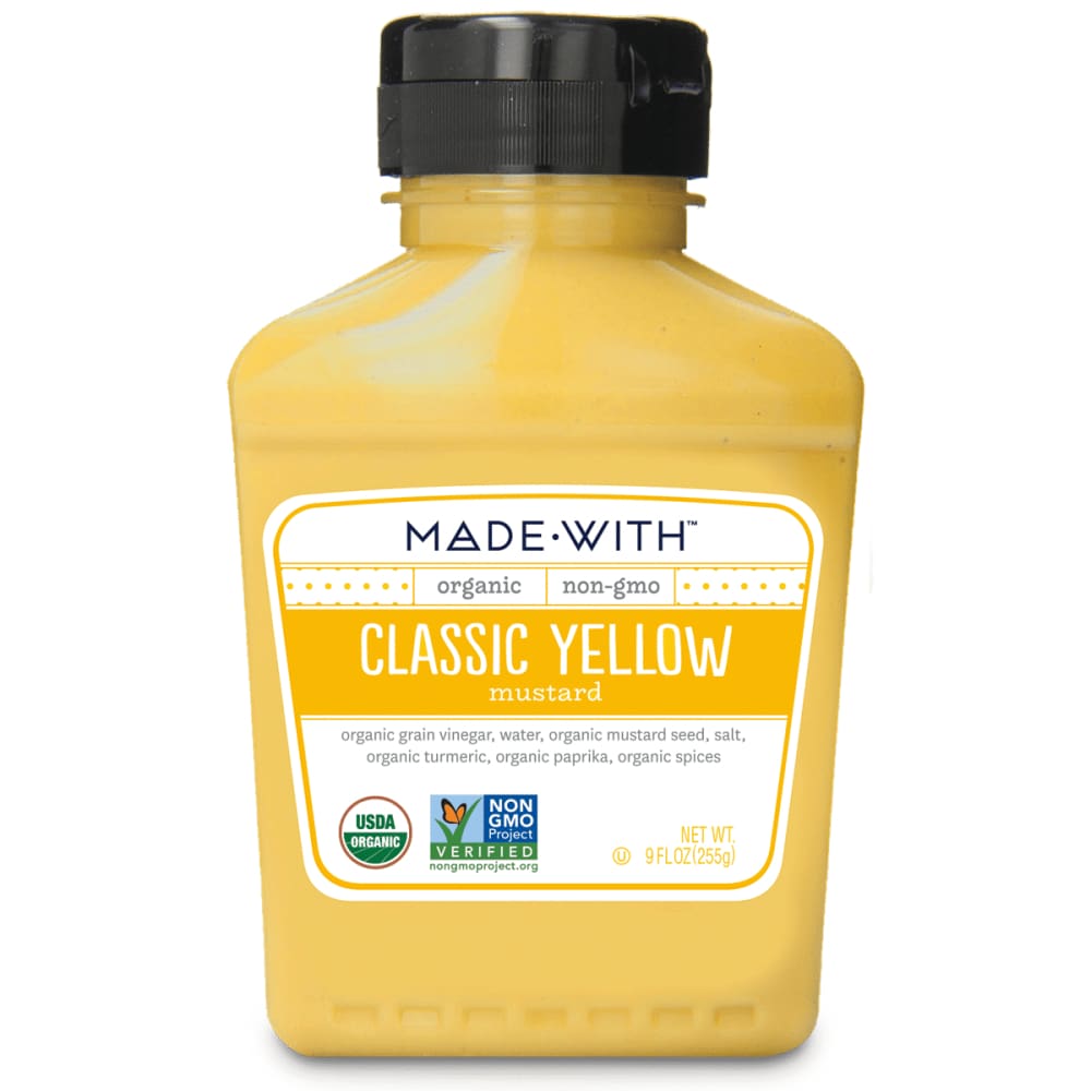 MADE WITH MADE WITH Organic Classic Yellow Mustard, 9 oz