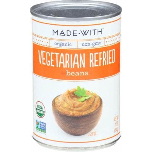 MADE WITH MADE WITH Organic Vegetarian Refried Beans, 16 oz