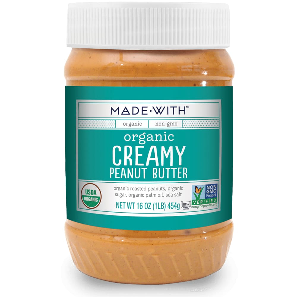 MADE WITH MADE WITH Peanut Butter Creamy Org, 16 oz
