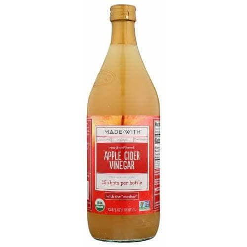 MADE WITH MADE WITH Vngr Apl Cdr Raw Unfl Org, 33.8 fo