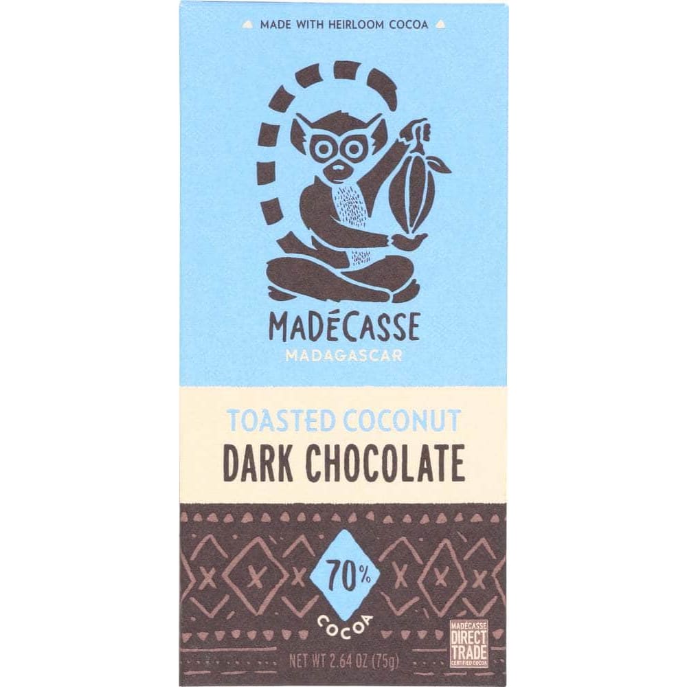 Madecasse Madecasse Madagascar 70% Dark Chocolate Toasted Coconut, 2.64 oz
