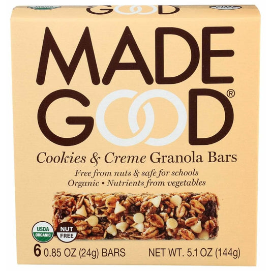 MADEGOOD MADEGOOD Cookies And Creme Granola Bars, 5.1 oz