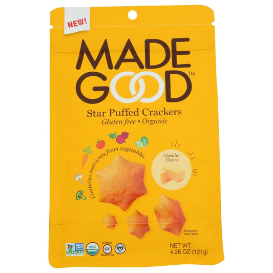 MADEGOOD: Cracker Cheddar Org 4.25 oz (Pack of 5) - Crackers > Crackers Snack & Sandwich - MADEGOOD