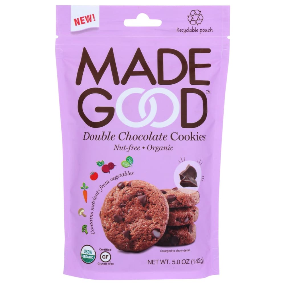 MADEGOOD: Double Chocolate Cookies 5 oz (Pack of 5) - MADEGOOD